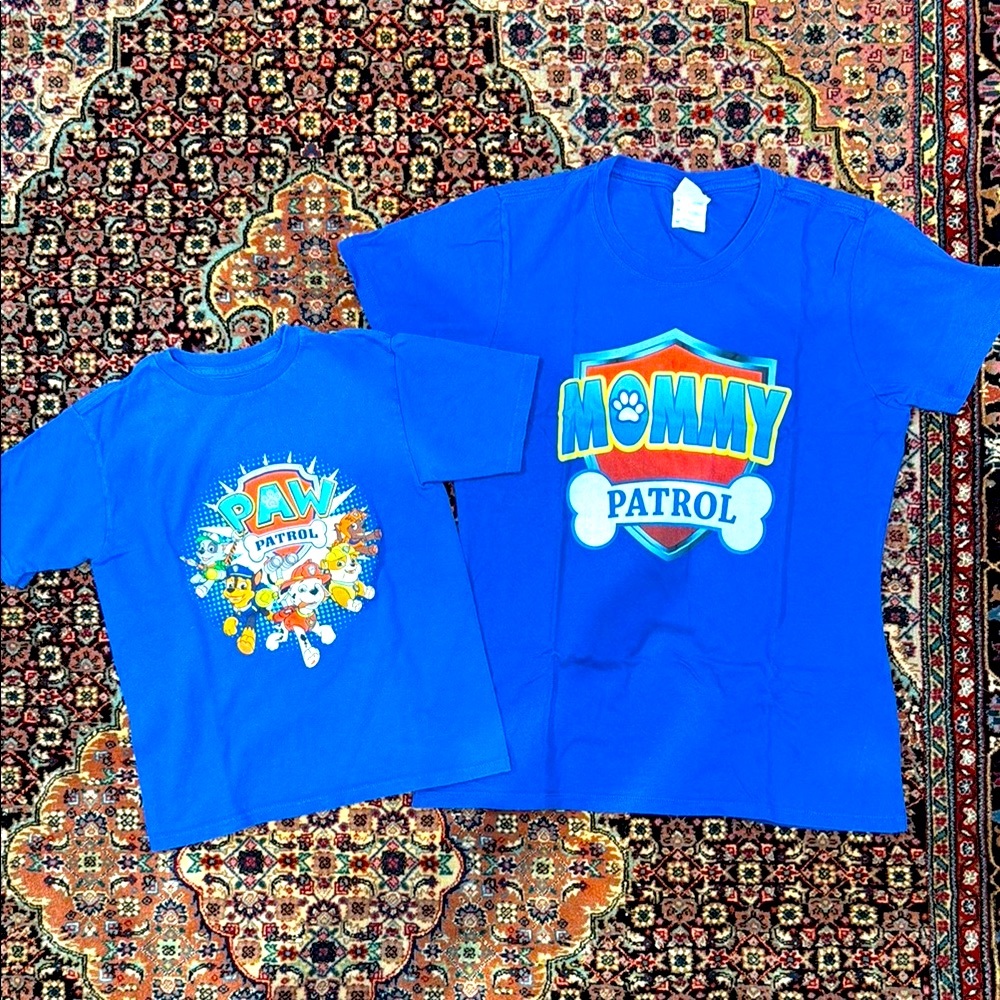 Paw Patrol Blue Mommy Patrol Short Sleeve Tees